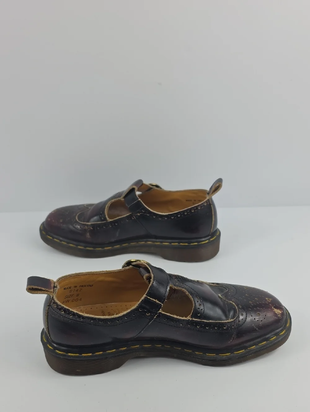 Vintage England 🇬🇧 Dr. Martens Maryjanes Leather Women's Shoes Size UK8- US 10 - Picture 3 of 15